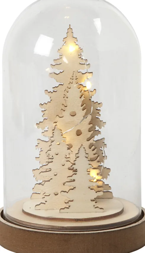 Klokke På Træfod - H 18 CM - Ø 11 CM
