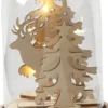 Klokke På Træfod - H 12,5 CM - Ø 8 CM