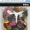 Knappe-Mix - Ø 12+18+20 MM - Assorterede Farver - 100 Stk. - 50 G
