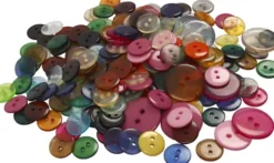 Knappe-Mix - Ø 12+18+20 MM - Assorterede Farver - 800 Stk