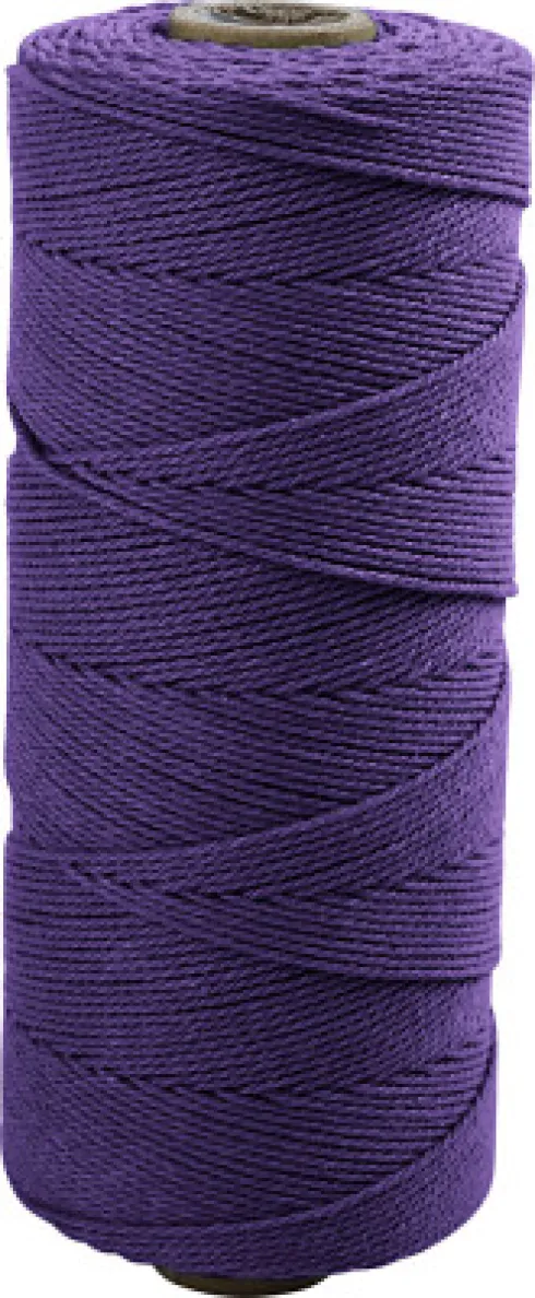 Knyttegarn - Tykkelse 1 MM - L 315 M - Tynd Kvalitet 12/12 - Violet - 220 G