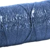 Knyttegarn - Tykkelse 1 MM - L 315 M - Tynd Kvalitet 12/12 - Blå - 220 G
