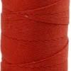Knyttegarn - Tykkelse 1 MM - L 315 M - Tynd Kvalitet 12/12 - Rød - 220 G