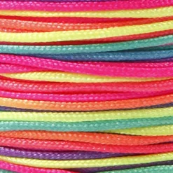 Knyttesnor - Tykkelse 1 MM - Nylon - Neonfarver - 28 M