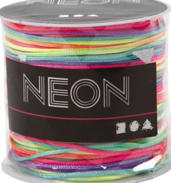 Knyttesnor - Tykkelse 1 MM - Nylon - Neonfarver - 28 M