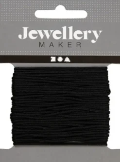 Knyttesnor - Tykkelse 1 MM - Nylon - Sort - 10 M