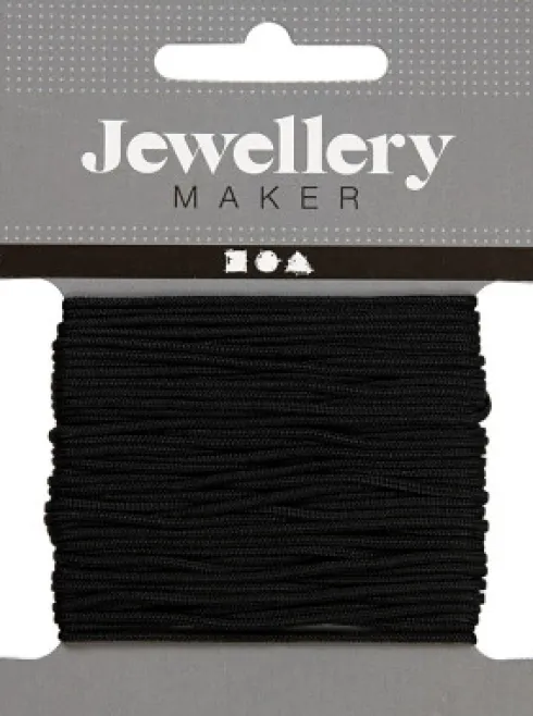 Knyttesnor - Tykkelse 1 MM - Nylon - Sort - 10 M