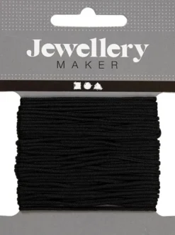 Knyttesnor - Tykkelse 1 MM - Nylon - Sort - 10 M