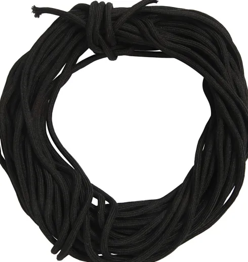 Knyttesnor - Tykkelse 4 MM - Polyester - Sort - 40 M