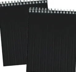 Kollegieblok A6 Linjeret Sort Pp 100 Blade - Bright Office