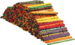 Konstruktionspinde - L 11,4 CM - B 10 MM - Assorterede Farver - 1000 Stk