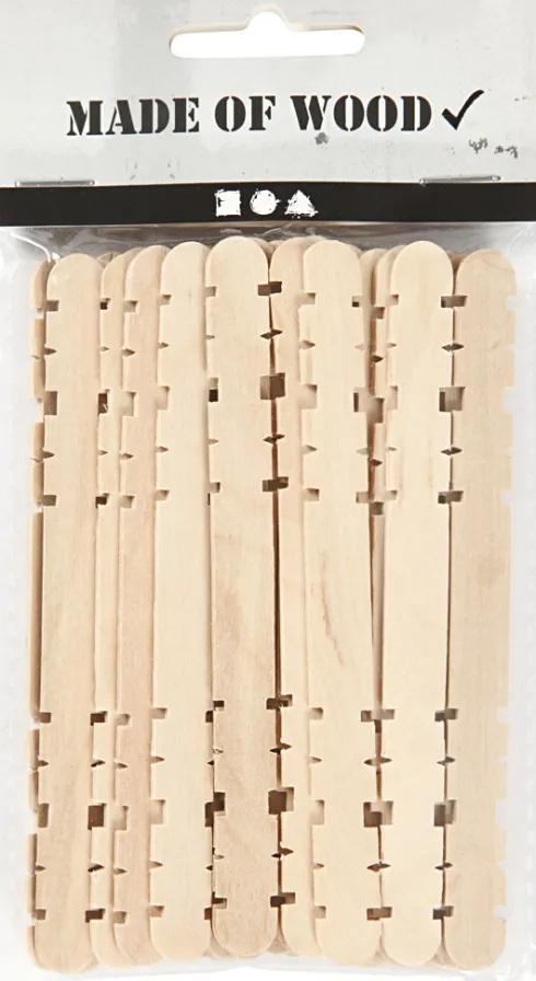 Konstruktionspinde - L 11,4 CM - B 10 MM - 30 Stk
