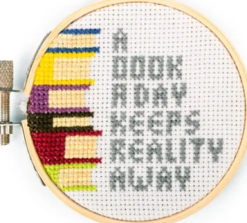 Korssting Broderi Kit - Bøger - Mini - Kikkerland