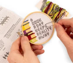 Korssting Broderi Kit - Bøger - Mini - Kikkerland