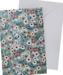 Kort Med Konvolut Små Blomster 11 X 17 CM - Scanseason