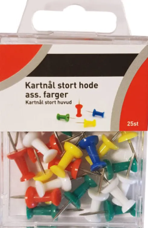 Kortnåle Push Pinn 25 Stk - Bright Office