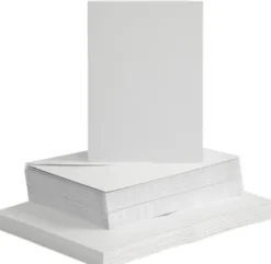 Kort Og Kuverter - 10,5X15 CM - 11,5X16,5 CM - Hvid - 50 Sæt