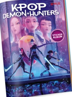 Kpop Demon Hunters Klistermærkealbum, 10 Klistermærker Og Plakat