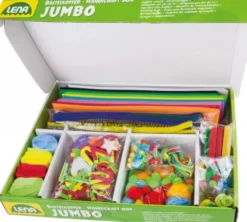 Kreativ Kasse Til Børn - Jumbo - Grøn - 800 Dele - Lena