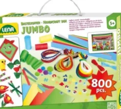 Kreativ Kasse Til Børn - Jumbo - Grøn - 800 Dele - Lena