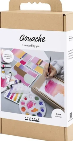 Kreativt Sæt Med Gouache - Malerier - Assorterede Farver