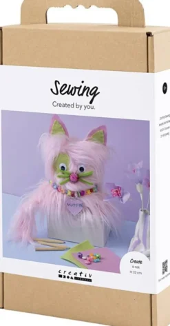 Kreativt Sæt - Syning - Kat - Assorterede Farver