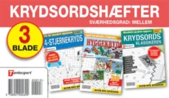 Krydsords Samleposer Med 3 Blade. Sværhedsgrad Mellem ***