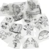 Krympeplast Med Motiver - 10,5X14,5 CM - Tykkelse 0,3 MM - 36 Ark