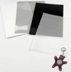 Krympeplast - 20X30 CM - Tykkelse 0,3 MM - Mat Hvid - 10 Ark