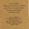 Krystalperler - Honning Calcit - 7-12 MM - 1 MM - Lys Gul - 63Stk