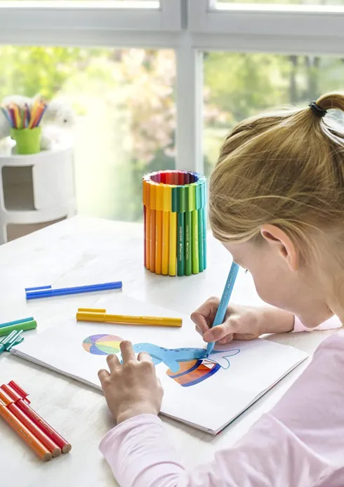 Kuffert Med 80 Connector Tusser - Faber-Castell