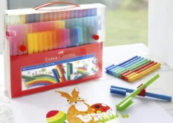 Kuffert Med 80 Connector Tusser - Faber-Castell