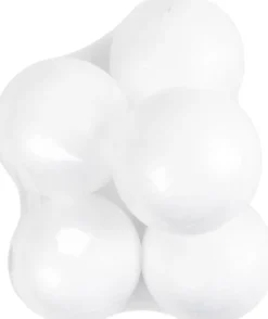 Kugle - Ø 10 CM - Hvid - 5 Stk