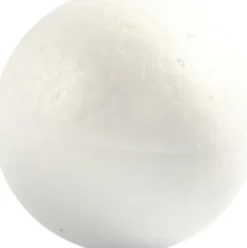 Kugle - Ø 5 CM - Hvid - 5 Stk