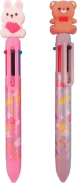 Kuglepen Med 6 Farver - Spree - Assorteret