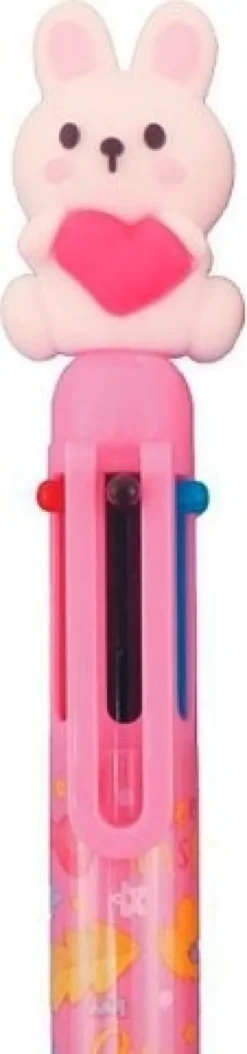 Kuglepen Med 6 Farver - Spree - Assorteret