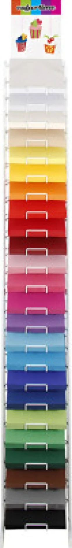 Kulørt Karton - A4 - 210X297 MM - 180 G - Assorterede Farver - 24X100 Ark