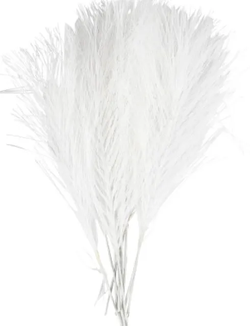 Kunstige Fjer - L 15 CM - B 8 CM - Hvid - 10 Stk