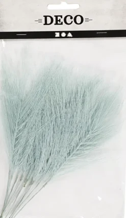 Kunstige Fjer - L 15 CM - B 8 CM - Lyseblå - 10 Stk