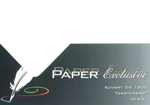 Kuvert C6 120G Creme Tekstureret 10Stk. - 903 - Paper Exclusive