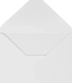 Kuvert - Kuvert Str. 11,5X16 CM - 110 G - Hvid - 10 Stk