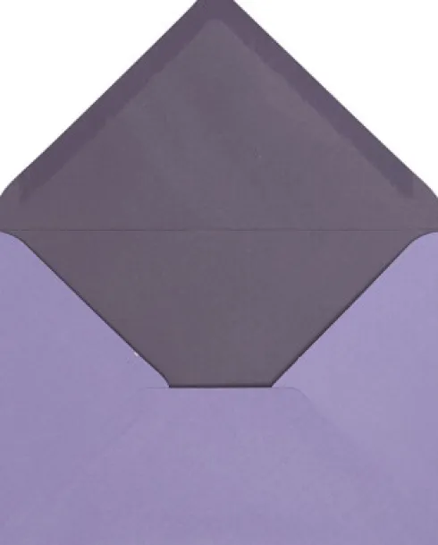 Kuvert - Kuvert Str. 11,5X16 CM - 100 G - Mørk Lilla/Lilla - 10 Stk