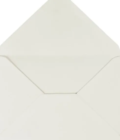 Kuvert - Kuvert Str. 11,5X16 CM - 110 G - Råhvid - 10 Stk