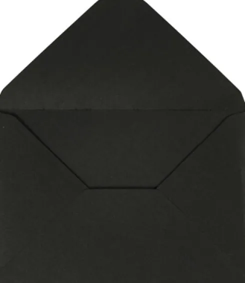 Kuvert - Kuvert Str. 11,5X16 CM - 110 G - Sort - 10 Stk