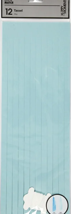 Kvast - Str. 12X35 CM - 14 G - Blå - Lyseblå - 12 Stk