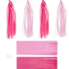 Kvast - Str. 12X35 CM - Pink - Lyserød - 12 Stk