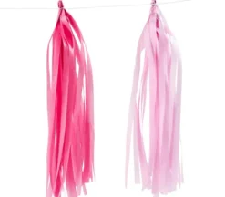Kvast - Str. 12X35 CM - Pink - Lyserød - 12 Stk