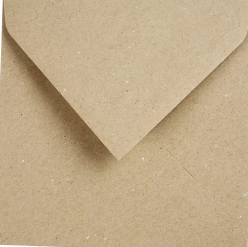 Kvistkuvert - Kuvert Str. 16X16 CM - 120 G - Natur - 50 Stk
