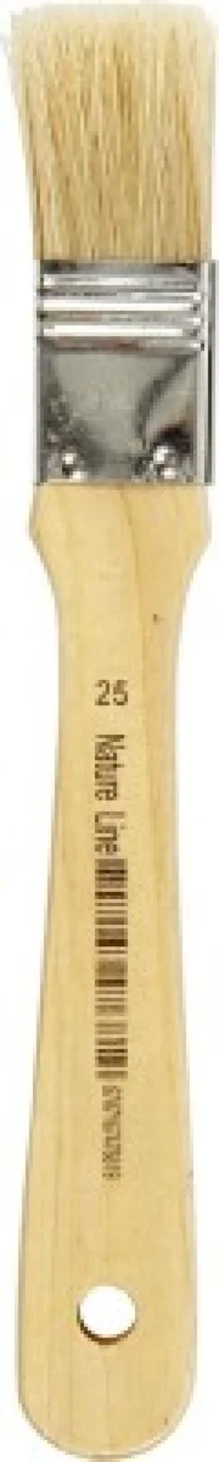 Lakpensel - L 18,5 CM - B 25 MM - Flad - 12 Stk