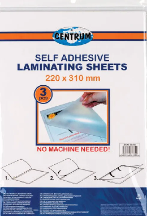 Lamineringslommer - 22 X 31 CM - 3 Stk - Centrum